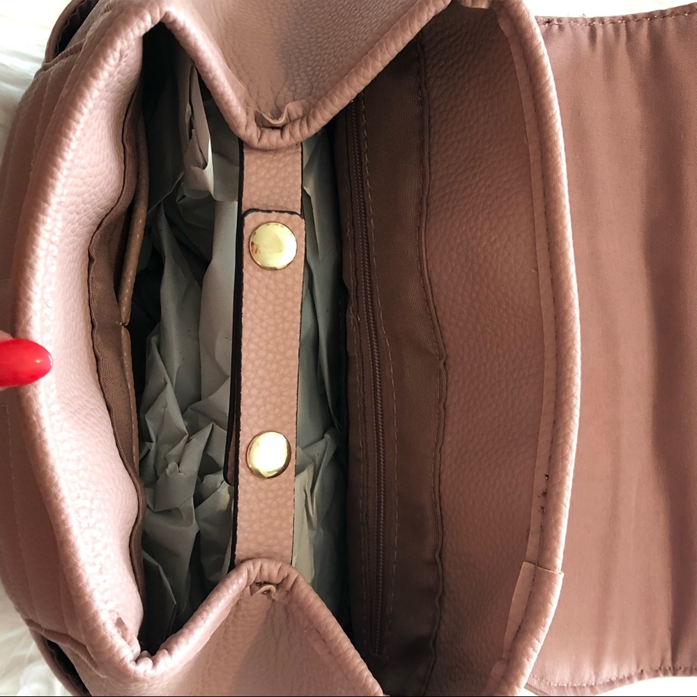 Nanette Lepore NWT!! Quilt gold chain Mauve bag - Picture 5 of 8